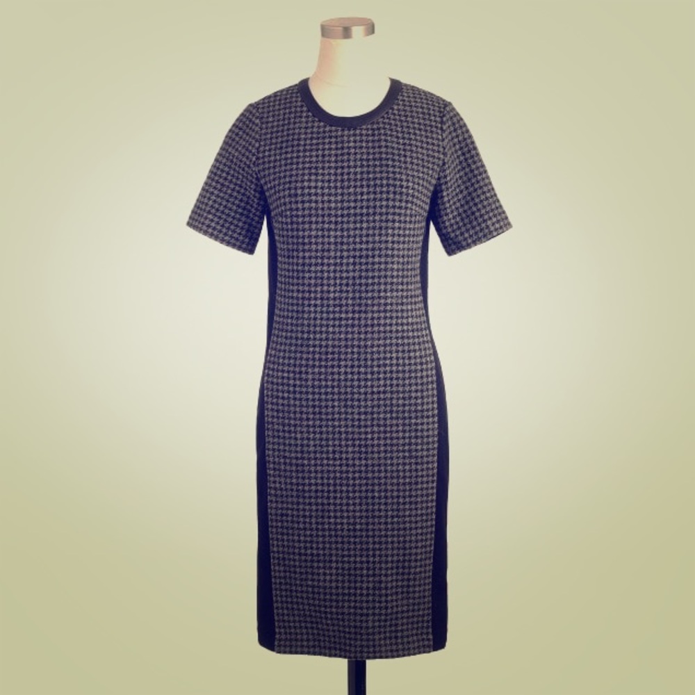 J. Crew houndstooth dress